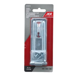 Ace Fixed Safety Hasp Lock Zinc 11.4cm